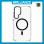 Brilliance LUX Samsung S25 Plus Clear Magnetic Hybrid TPU + Acrylic Phone Case Black