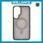 Brilliance LUX Samsung S25 Plus Silicone-Feel Magnetic Hybrid TPU + PC Phone Case Desert Titanium