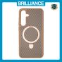 Brilliance LUX Samsung S25 Plus TPU+PC Magnetic Airbag Anti-fall Phone Case Gold