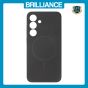 Brilliance LUX Samsung S25 Plus Magnetic Solid Silicone with Open-Area Camera Cutout Phone Case Black