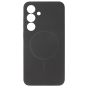 Brilliance LUX Samsung S25 Plus Magnetic Solid Silicone with Open-Area Camera Cutout Phone Case Black