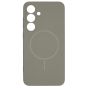 Brilliance LUX Samsung S25 Plus Magnetic Solid Silicone with Open-Area Camera Cutout Phone Case Gray Titanium