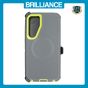 Brilliance HEAVY DUTY Samsung S25 Plus (Pro Series) + Magnetic Case Dark Gray + Green