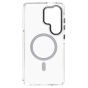 Brilliance LUX Samsung S25 Ultra Clear Magnetic Hybrid TPU + Acrylic Phone Case Gray