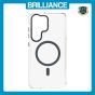 Brilliance LUX Samsung S25 Ultra Clear Magnetic Hybrid TPU + Acrylic Phone Case Gray