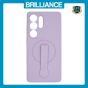 Brilliance LUX Samsung S25 Ultra Silicone with BackSide 360Ã‚Â° Rotating Wrist Strap Magnetic Phone Case Purple