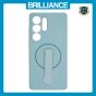 Brilliance LUX Samsung S25 Ultra Silicone with BackSide 360Ã‚Â° Rotating Wrist Strap Magnetic Phone Case Sky Blue