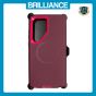 Brilliance HEAVY DUTY Samsung S25 Ultra (Pro Series) + Magnetic Case Dark Red