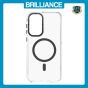 Brilliance LUX Samsung S25 FE Clear Magnetic Hybrid TPU + Acrylic Phone Case Gray