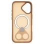 Brilliance LUX Samsung S25 FE Anti-shock Magnetic Matte Clear TPU + Acrylic Kickstand Phone Case Gold