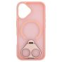 Brilliance LUX Samsung S25 FE Anti-shock Magnetic Matte Clear TPU + Acrylic Kickstand Phone Case Pink