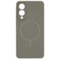 Brilliance LUX Samsung S25 FE Magnetic Solid Silicone with Open-Area Camera Cutout Phone Case Gray Titanium