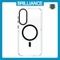 Brilliance LUX Samsung S25 Edge Clear Magnetic Hybrid TPU + Acrylic Phone Case Black
