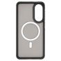 Brilliance LUX Samsung S25 Edge Silicone-Feel Magnetic Hybrid TPU + PC Phone Case Gray