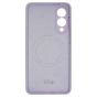 Brilliance LUX Samsung S25 Edge Silicone with BackSide 360° Rotating Wrist Strap Magnetic Phone Case Purple