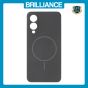 Brilliance LUX Samsung S25 Edge Magnetic Solid Silicone with Open-Area Camera Cutout Phone Case Black