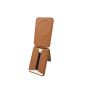 TRUSMI CF07 Series PU Magnetic Triangle Stand Card Holder Brown