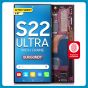 Samsung S22 Ultra 5G LCD with Touch + Frame After Market Burgundy  (BIG SIZE) 6.81'