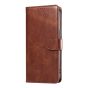 Brilliance LUX iPhone 13 Pro Max Book Flip Soft PU Leather Wallet with Card Pockets Case Brown