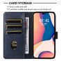 Brilliance LUX iPhone 13 Pro Max Book Flip Soft PU Leather Wallet with Card Pockets Case Blue