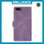 Brilliance LUX iPhone 6P/7P/8P Flip Premium PU Leather Wallet Business Style with Card Pockets Case Purple