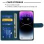 Brilliance LUX iPhone 6P/7P/8P Flip Premium PU Leather Wallet Business Style with Card Pockets Case Blue