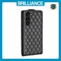 Brilliance LUX Samsung S23 Flip PU Photo Frame Leather Up And Down Wallet with Card Pockets Case Black