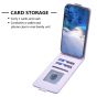 Brilliance LUX iPhone 12 / 12 Pro Flip PU Photo Frame Leather Up And Down Wallet with Card Pockets Case Light Purple