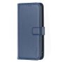 Brilliance LUX iPhone 15 Plus Flip Book PU Genuine Leather Detachable Strong Magnetic Wallet with Card Pockets Case Blue