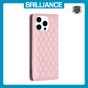 Brilliance LUX iPhone 16 Pro Flip PU Leather Holder Slots Magnetic Wallet with Card Pockets Case Pink