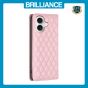 Brilliance LUX iPhone 16 Plus Flip PU Leather Holder Slots Magnetic Wallet with Card Pockets Case Pink