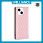 Brilliance LUX iPhone 14 Flip PU Leather Holder Slots Magnetic Wallet with Card Pockets Case Pink