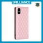 Brilliance LUX iPhone XS Max Flip PU Leather Holder Slots Magnetic Wallet with Card Pockets Case Pink