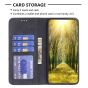 Brilliance LUX Samsung A32 5G Flip PU Leather Stitching Colors Dark Magnetic Wallet with Card Pockets Case Black