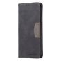 Brilliance LUX iPhone 11 Pro Flip PU Leather Stitching Colors Dark Magnetic Wallet with Card Pockets Case Black