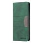Brilliance LUX Samsung S23 Ulltra Flip PU Leather Stitching Colors Dark Magnetic Wallet with Card Pockets Case Green