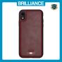 Brilliance LUX iPhone XR TPU PC Leather Scratch Proof Hybrid Case Red