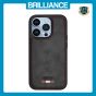 Brilliance LUX iPhone 13 Pro TPU PC Leather Scratch Proof Hybrid Case Black