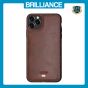 Brilliance LUX iPhone 11 Pro Max TPU PC Leather Scratch Proof Hybrid Case Brown