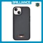 Brilliance LUX iPhone 14 TPU PC Leather Scratch Proof Hybrid Case Blue