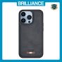 Brilliance LUX iPhone 14 Pro TPU PC Leather Scratch Proof Hybrid Case Blue