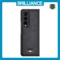 Brilliance LUX Samsung Fold3 TPU PC Leather Scratch Proof Hybrid Case Blue