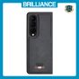 Brilliance LUX Samsung Fold4 TPU PC Leather Scratch Proof Hybrid Case Blue