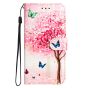 Brilliance LUX iPhone 11 Flip PU Leather Wallet 3D Print Cartoon Butterfly Flower with Wrist Strap Case