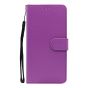 Brilliance LUX iPhone 6P/7P/8P Flip PU Leather Wallet Classic Card Pockets with Wrist Strap Case Purple