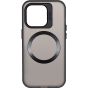 Brilliance LUX iPhone 15 Pro Lens holder transparent CD pattern Case Black
