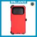 Brilliance HEAVY DUTY iPhone 17 Pro (Pro Series) + Magnetic Case Red + Black