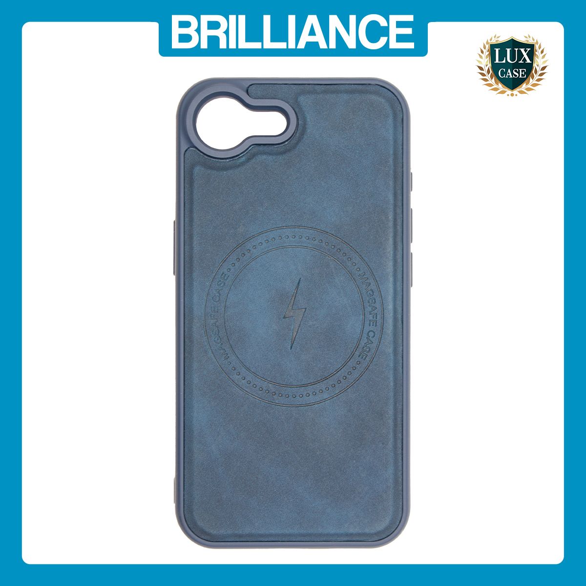 Brilliance LUX iPhone 16E Matte Magnetic TPU+PC+PU leather Phone Case Royal Blue