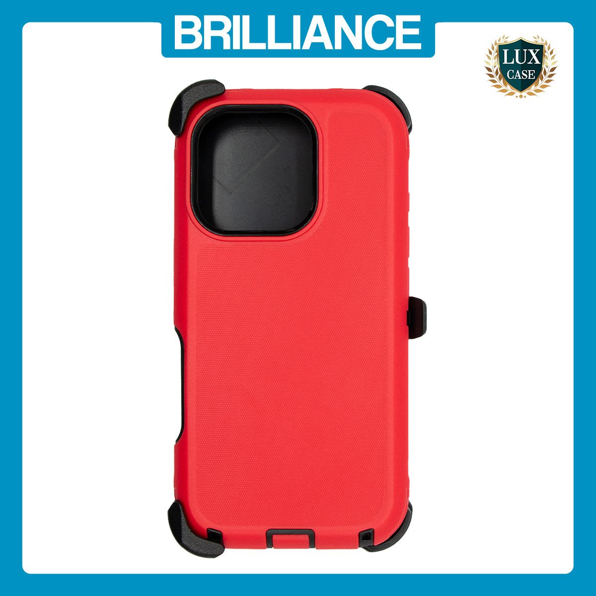Brilliance HEAVY DUTY iPhone 17 (Pro Series) Case Red Black