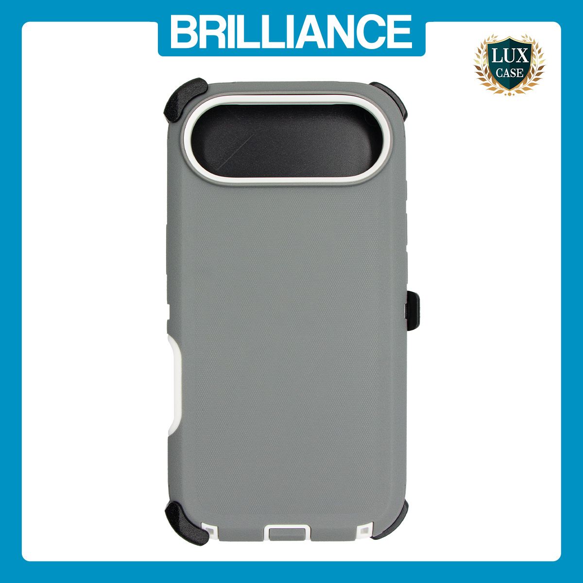Brilliance HEAVY DUTY iPhone 17 Air (Pro Series) Case Grey White